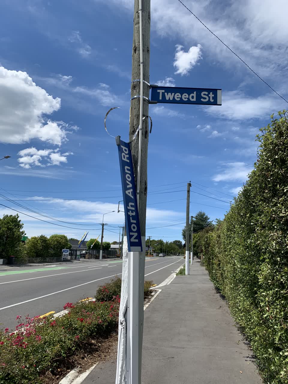 The photograph attached to this roading/streets report