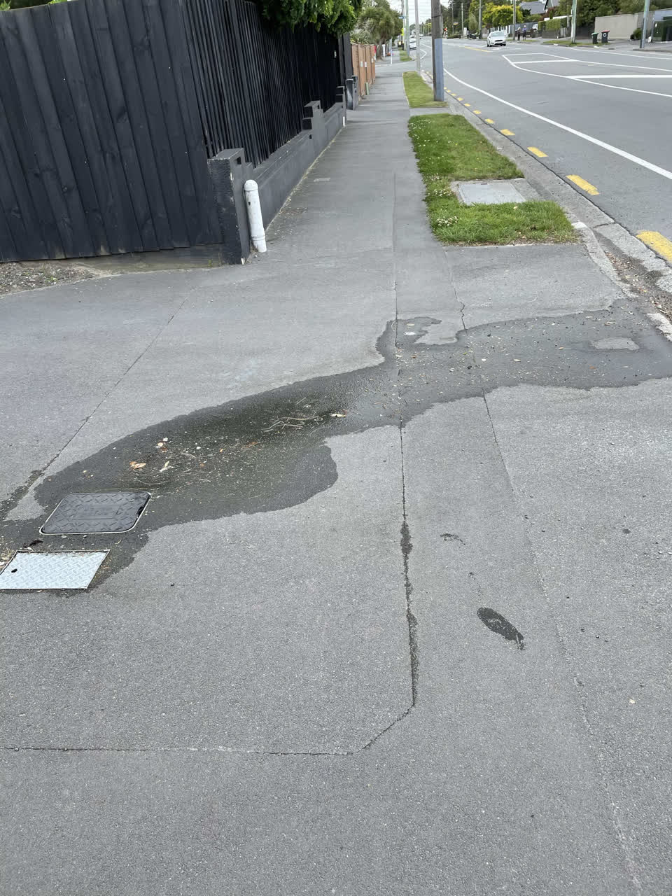 The photograph attached to this water leak report