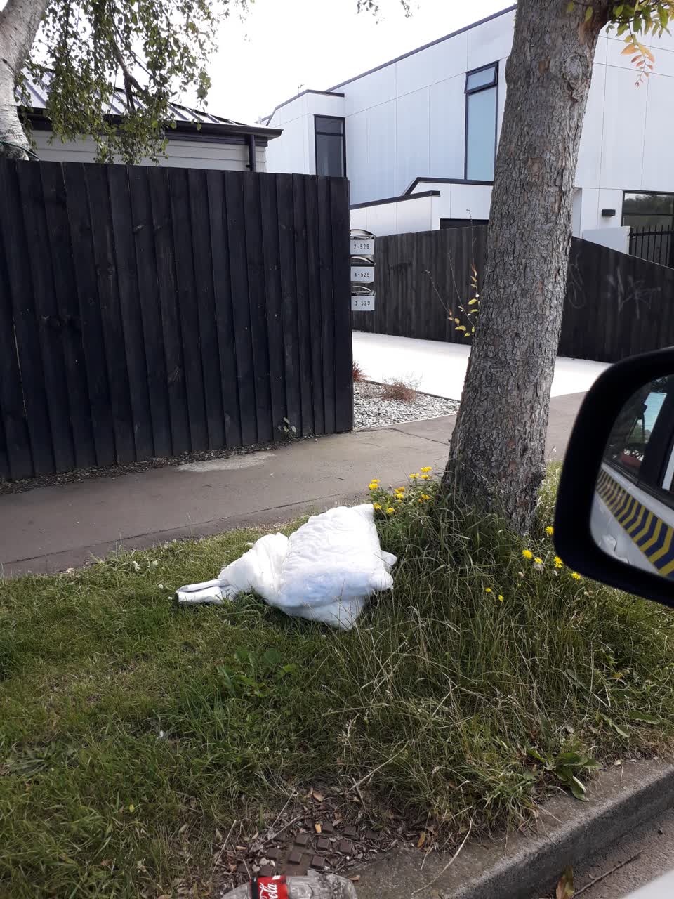 The photograph attached to this rubbish/recycling report