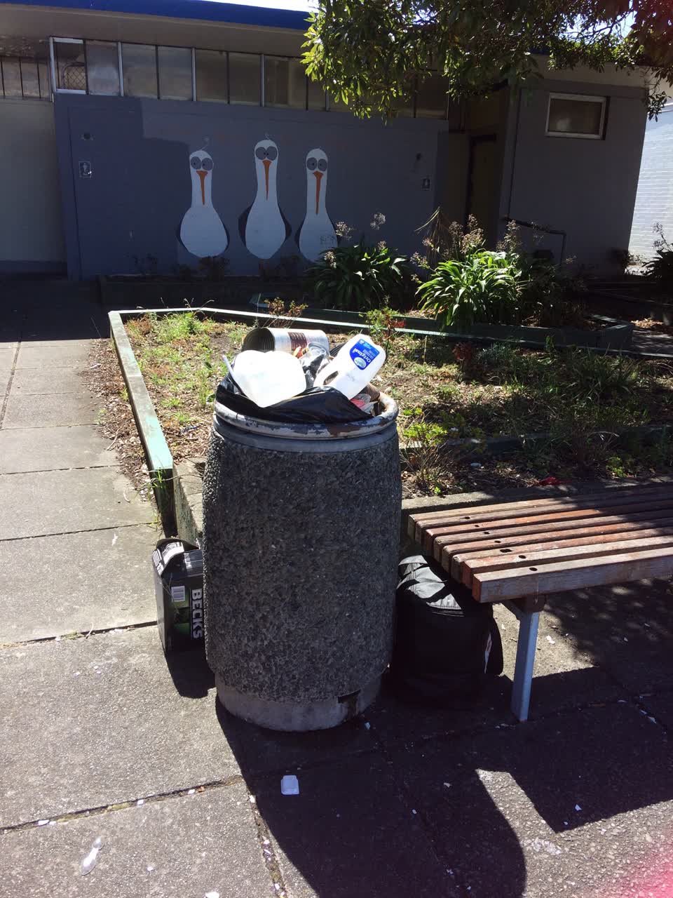 The photograph attached to this rubbish/recycling report