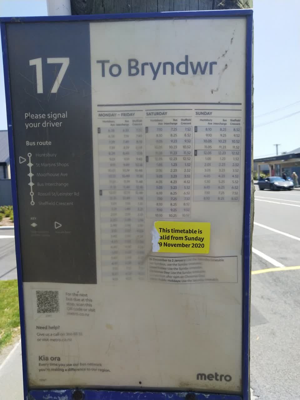 The photograph attached to this roading/streets report