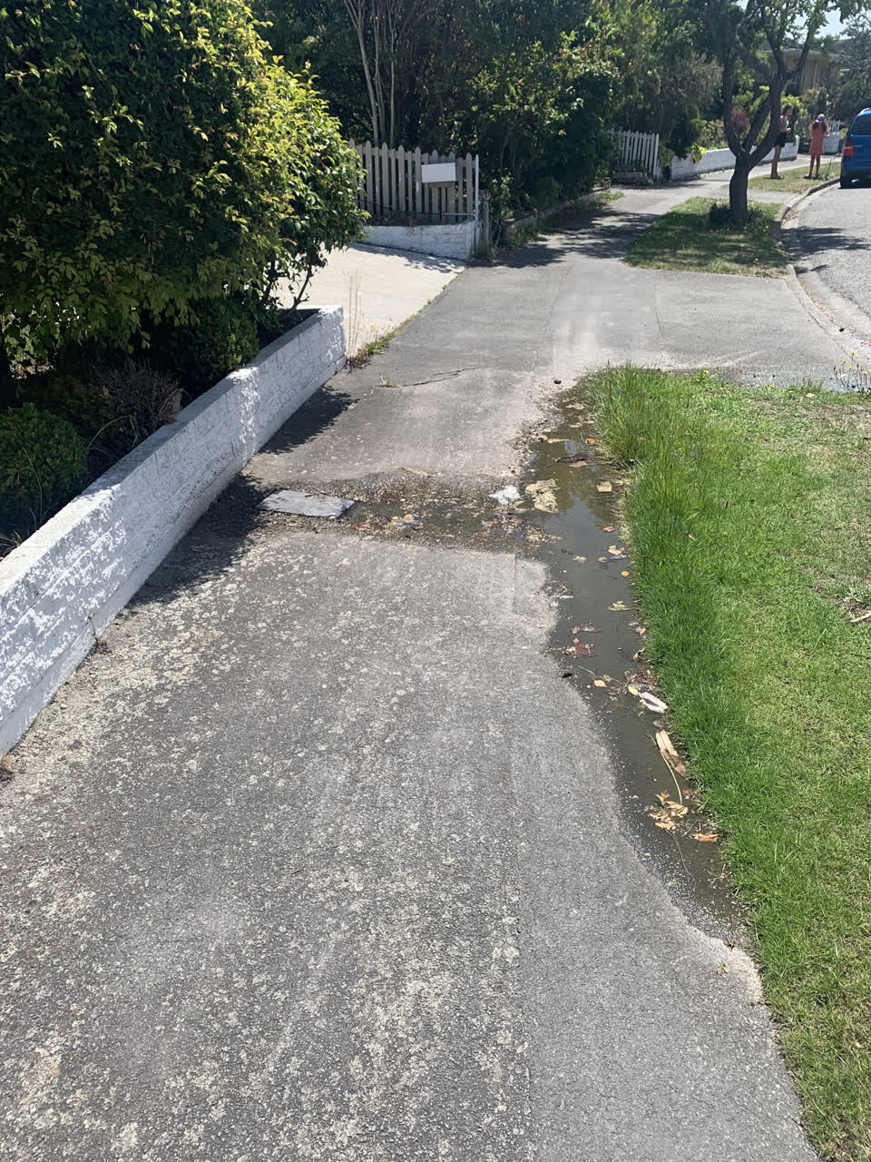 The photograph attached to this water leak report