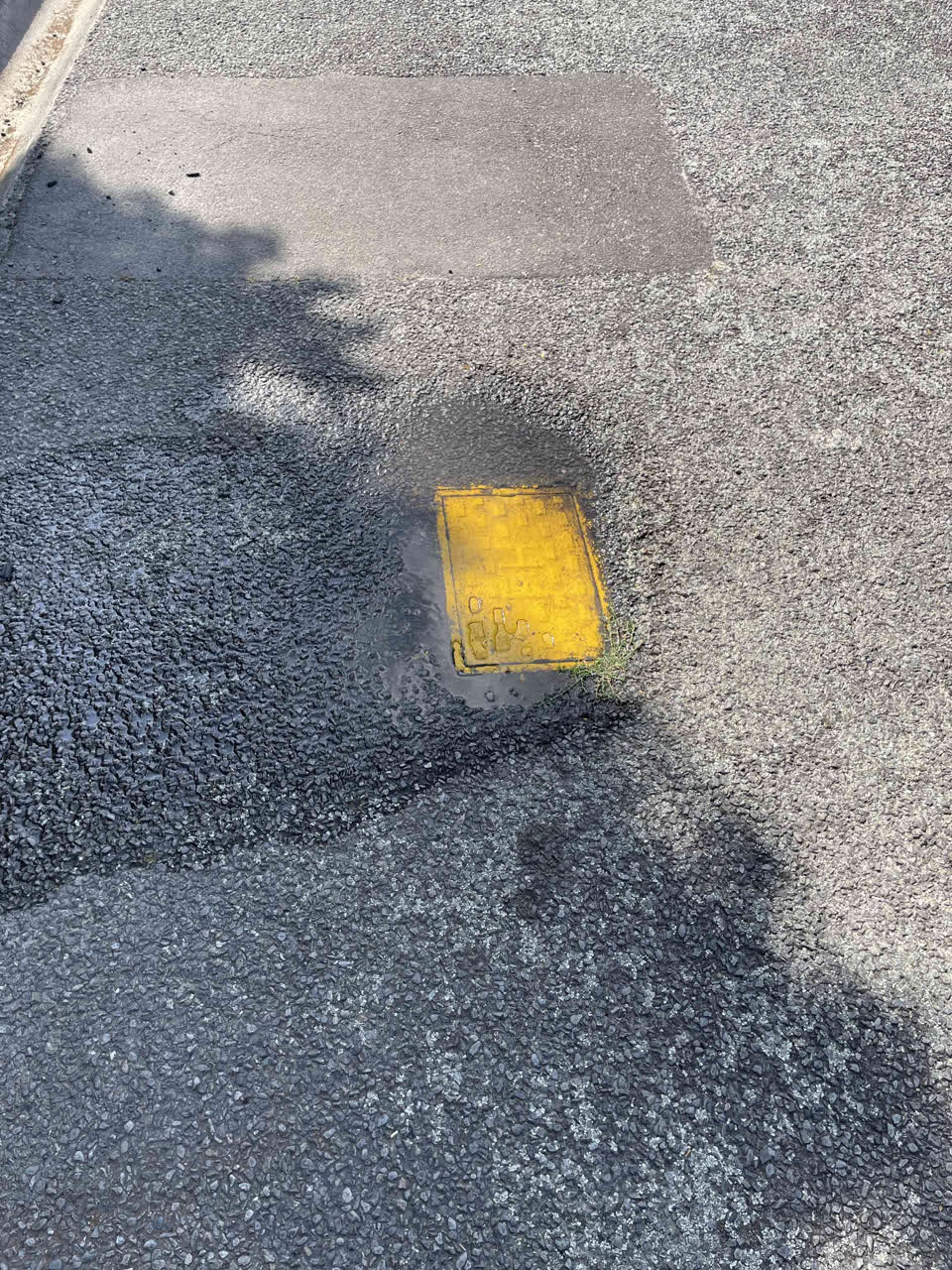 The photograph attached to this water leak report