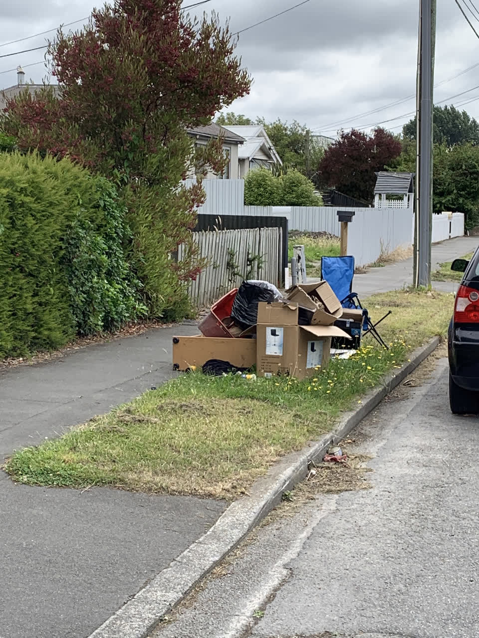 The photograph attached to this rubbish/recycling report