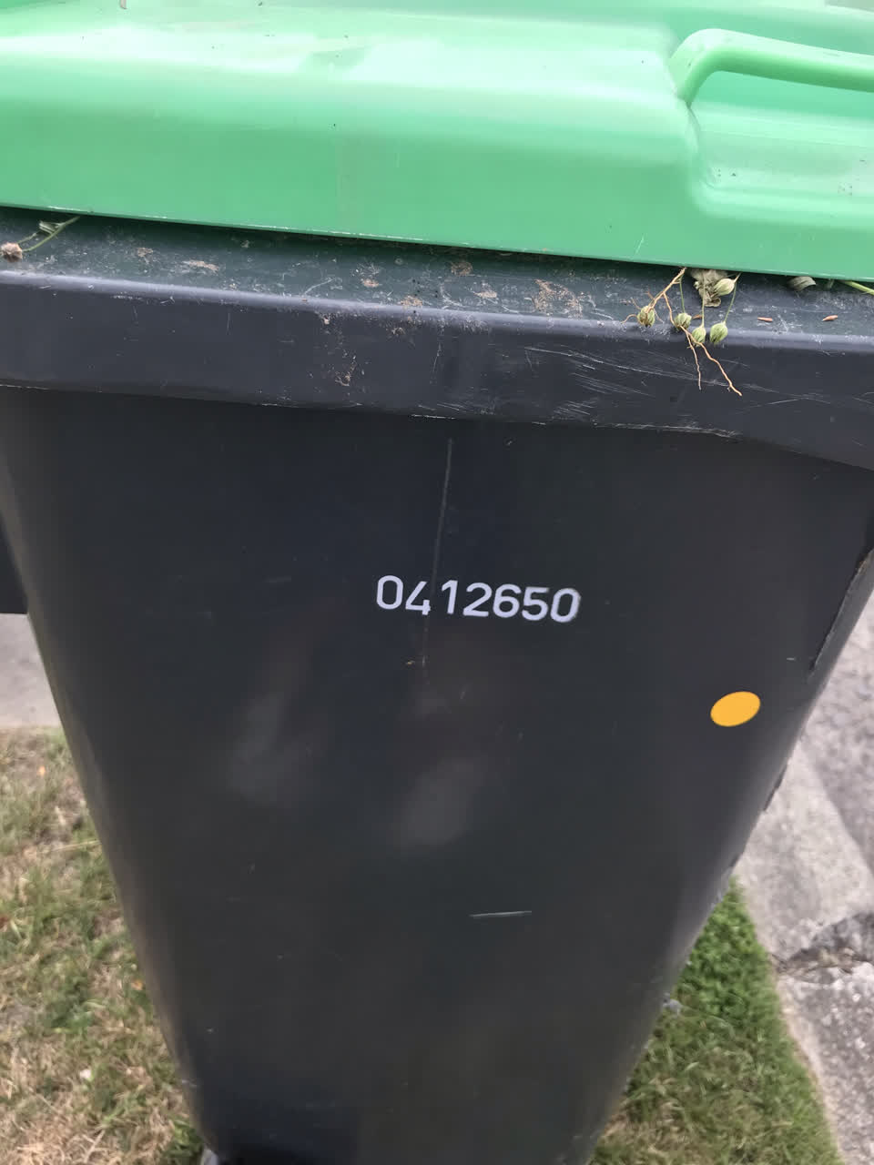 The photograph attached to this rubbish/recycling report
