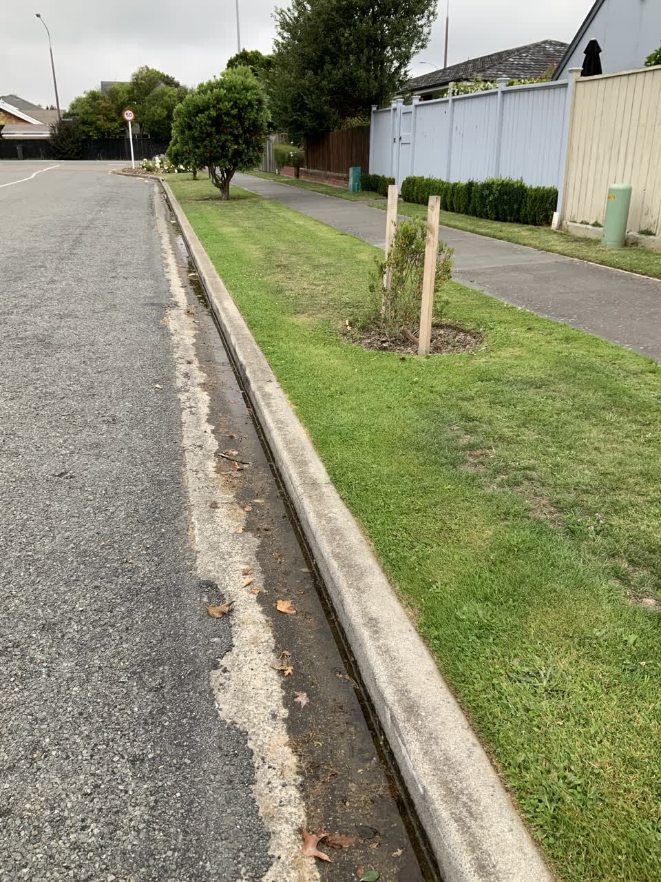 The photograph attached to this wastewater/stormwater report