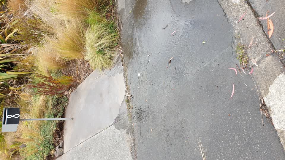 The photograph attached to this water leak report