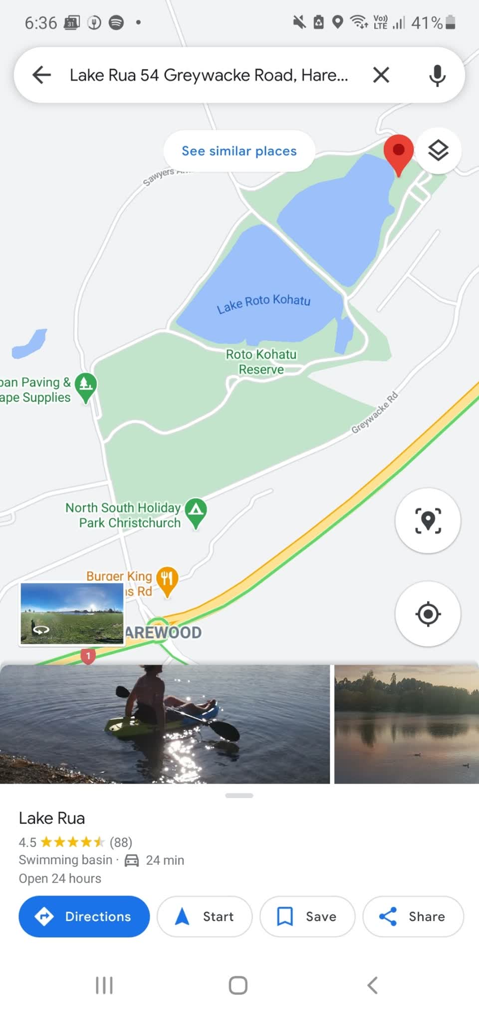 The photograph attached to this parks report
