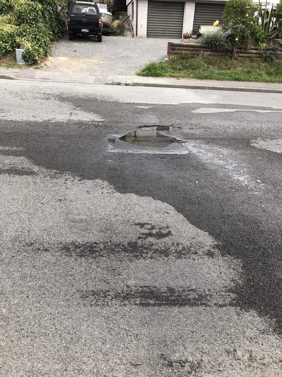 The photograph attached to this water leak report