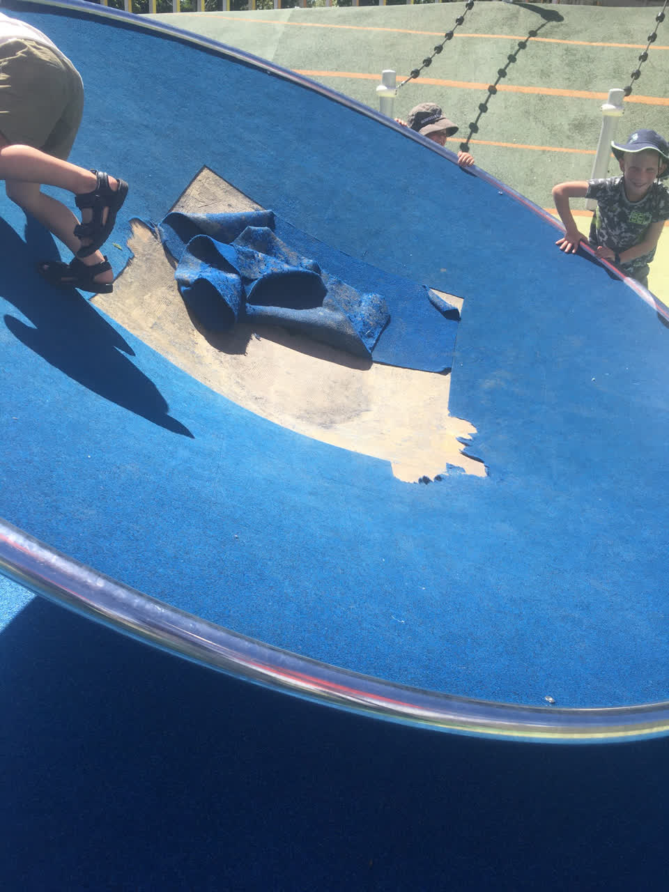 The photograph attached to this parks report