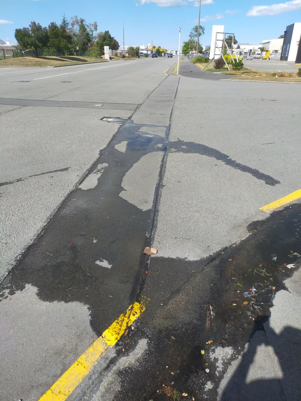 The photograph attached to this water leak report