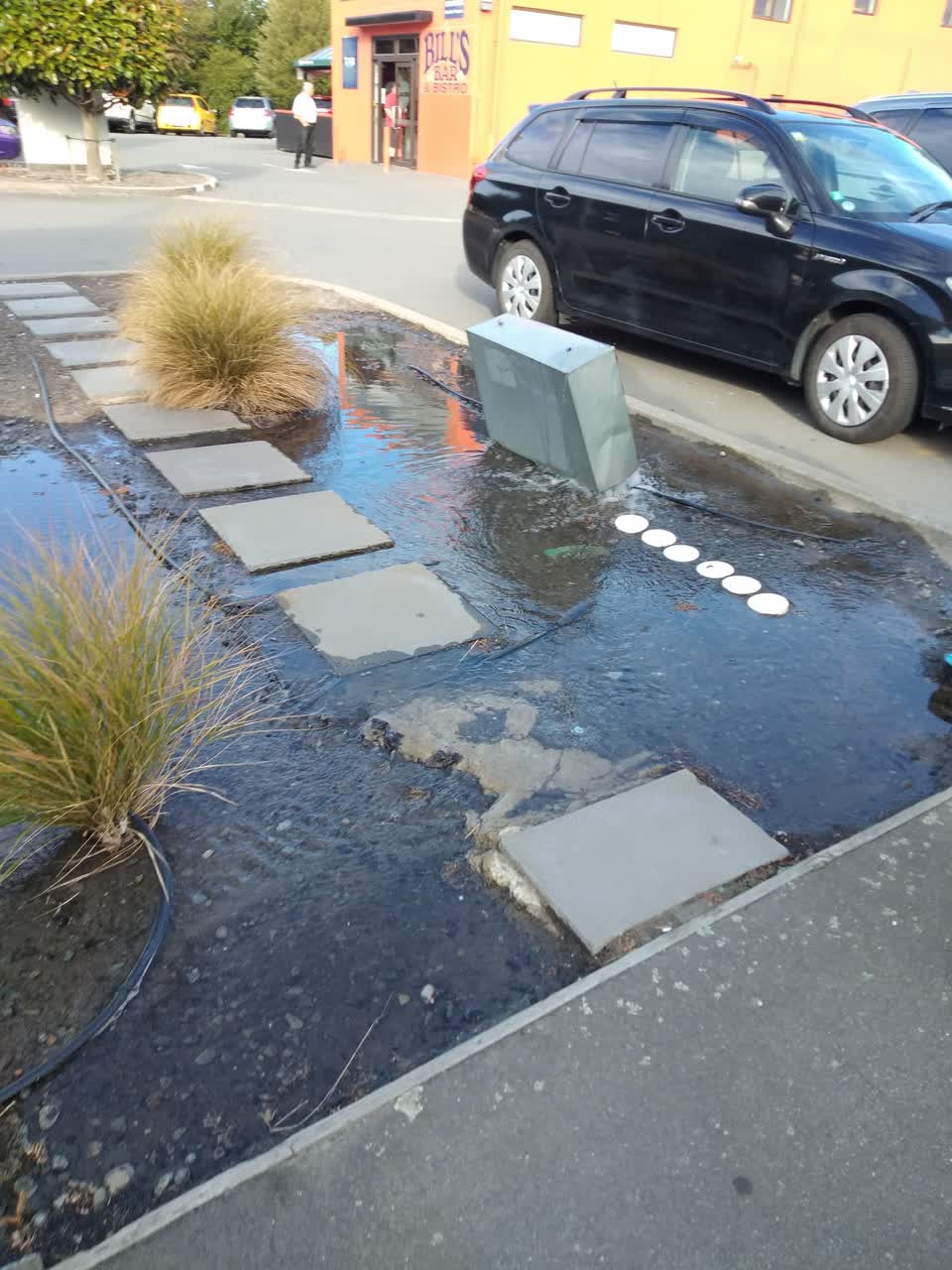 The photograph attached to this water leak report