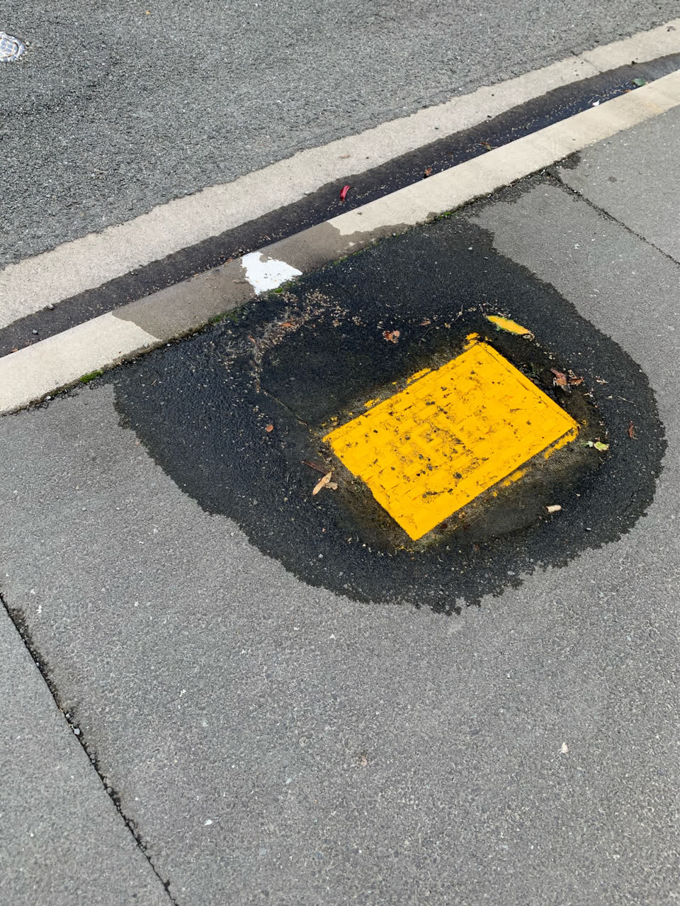 The photograph attached to this water leak report