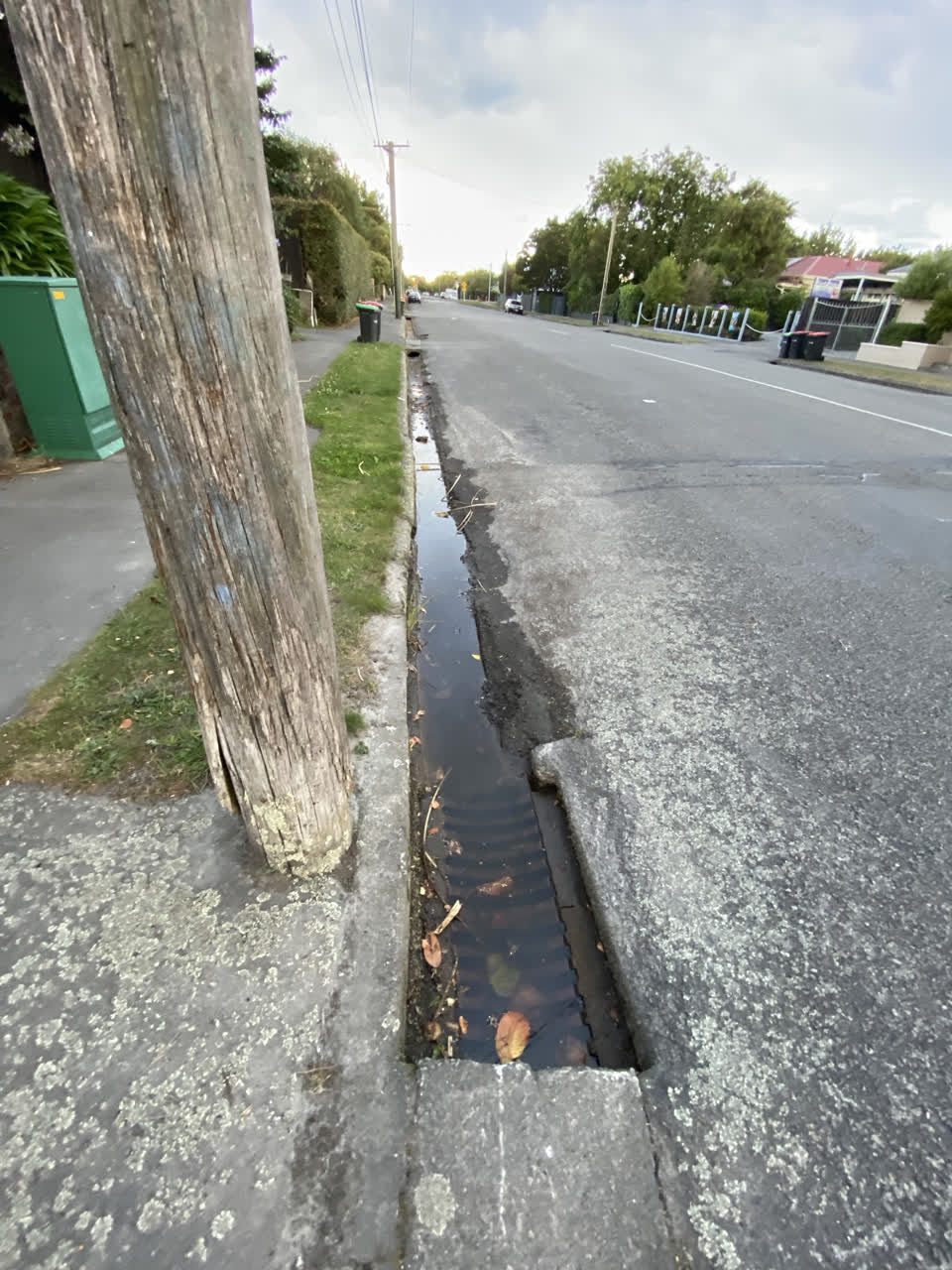 The photograph attached to this wastewater/stormwater report
