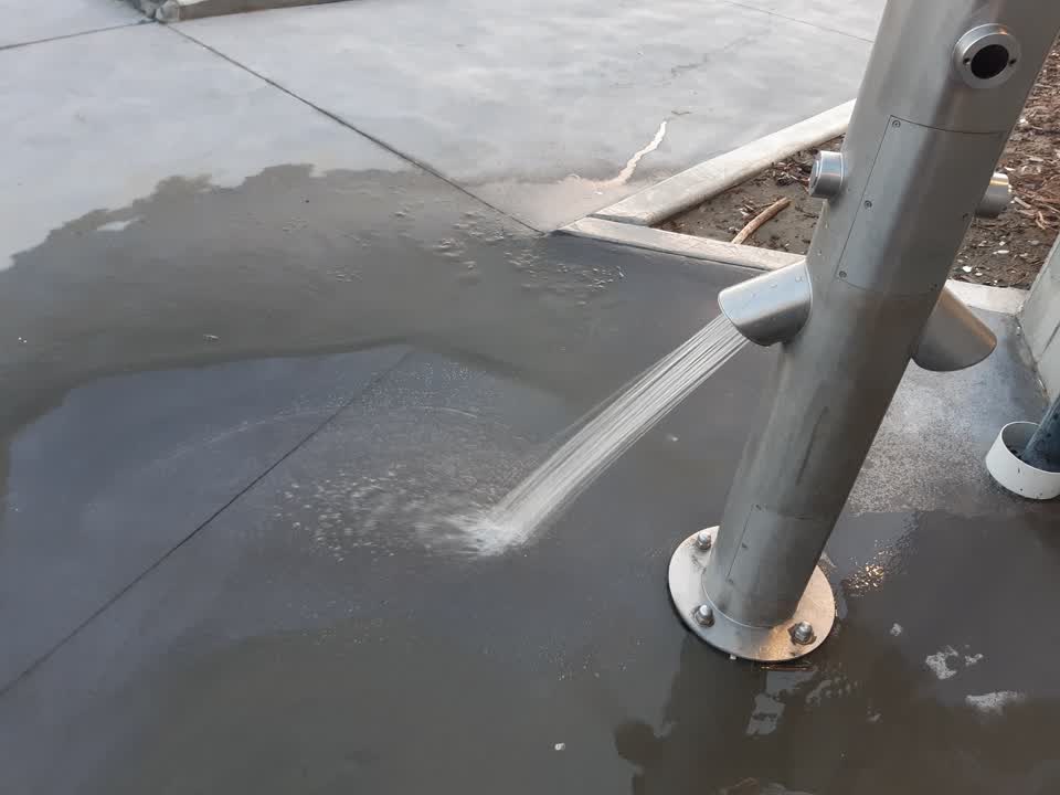 The photograph attached to this water leak report