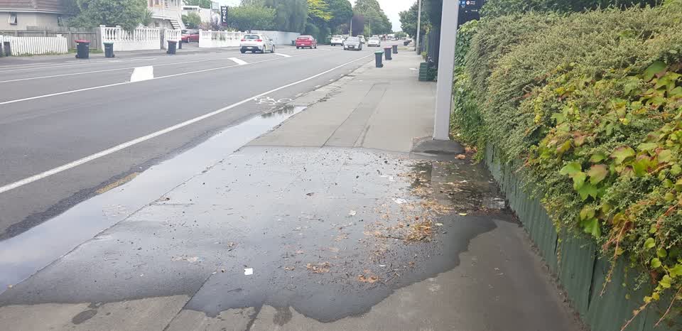 The photograph attached to this water leak report