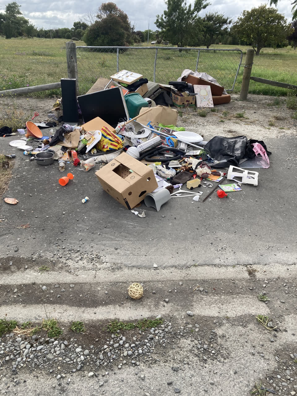 The photograph attached to this rubbish/recycling report