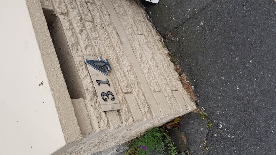 The photograph attached to this water leak report