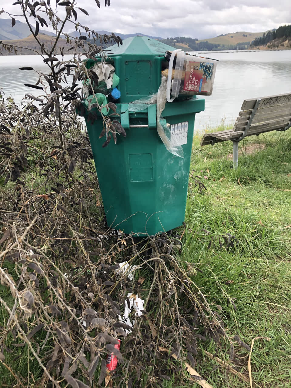 The photograph attached to this rubbish/recycling report