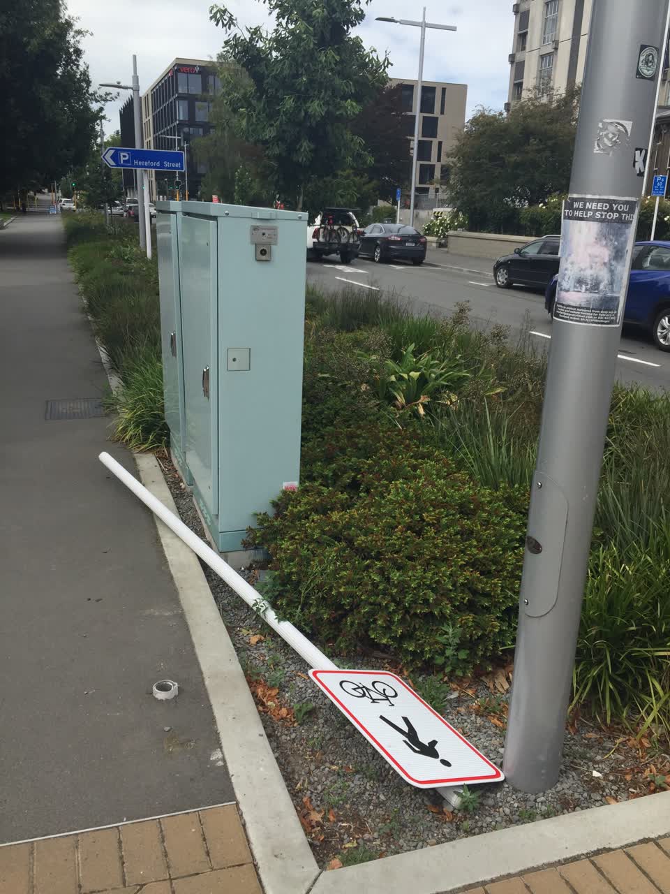 The photograph attached to this roading/streets report