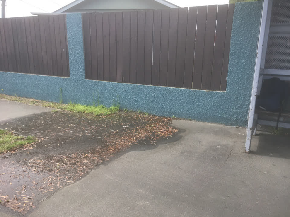 The photograph attached to this water leak report
