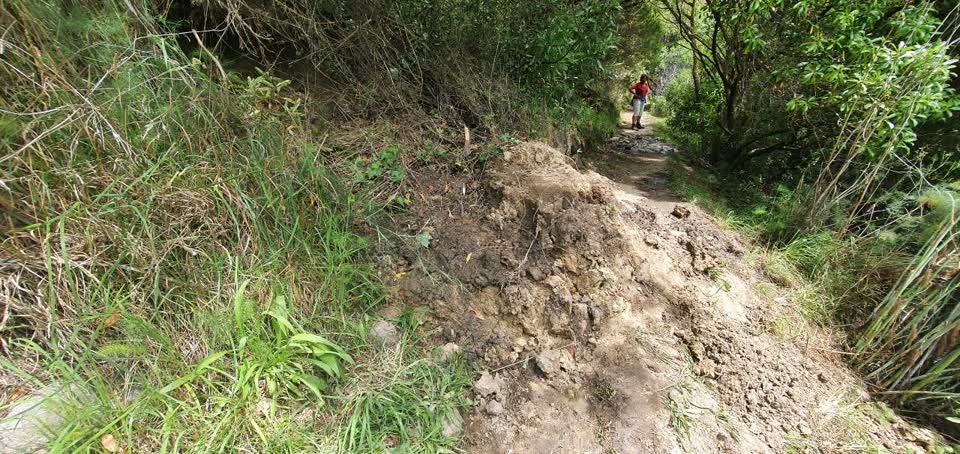 The photograph attached to this water leak report