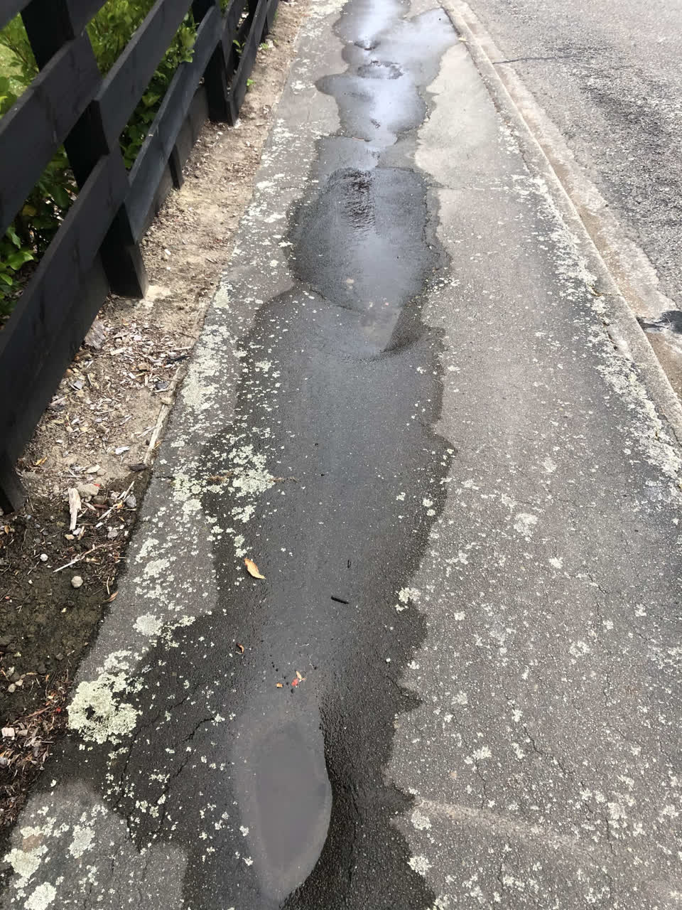 The photograph attached to this roading/streets report