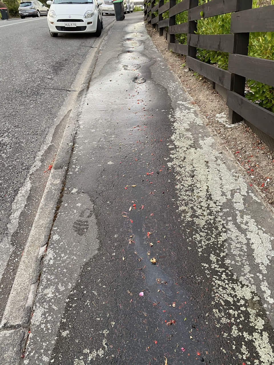 The photograph attached to this water leak report