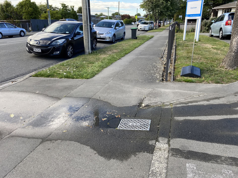The photograph attached to this water leak report
