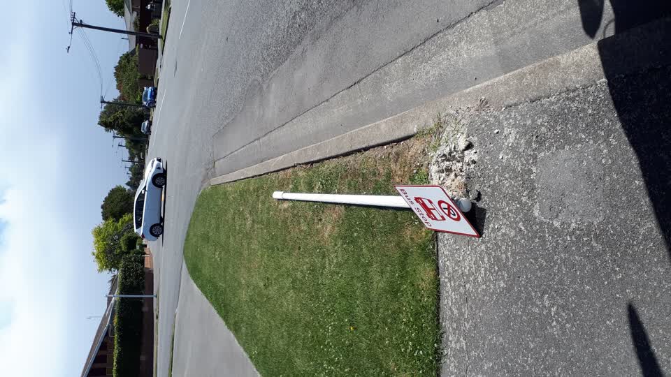 The photograph attached to this roading/streets report