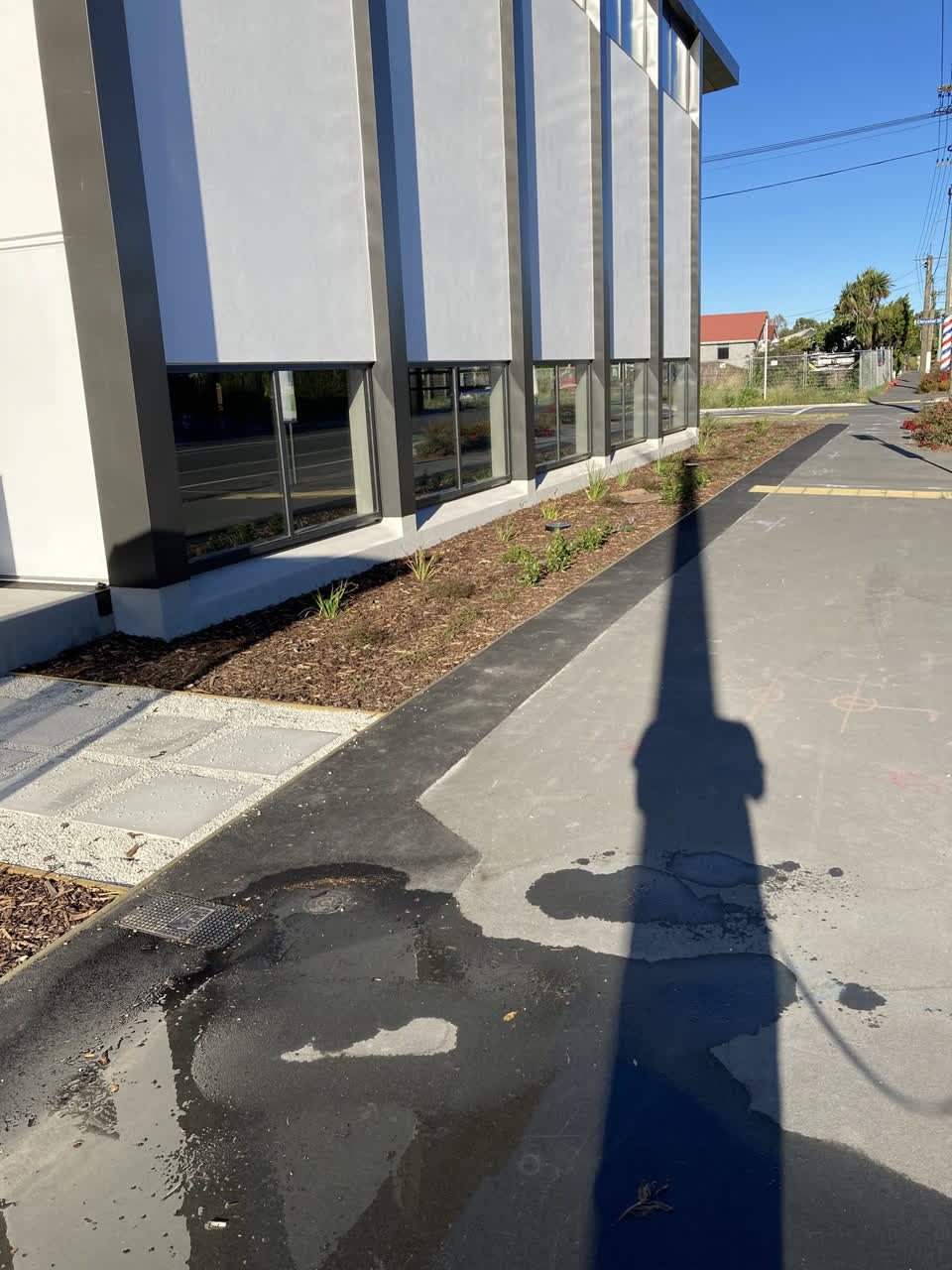 The photograph attached to this water leak report