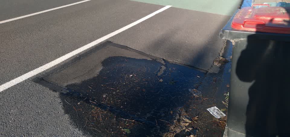 The photograph attached to this water leak report