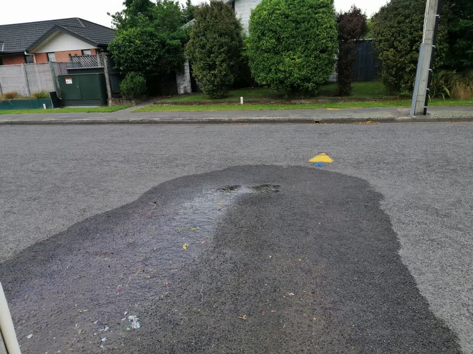 The photograph attached to this water leak report