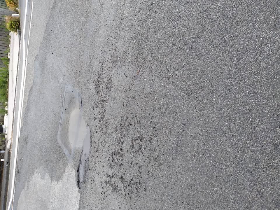 The photograph attached to this water leak report