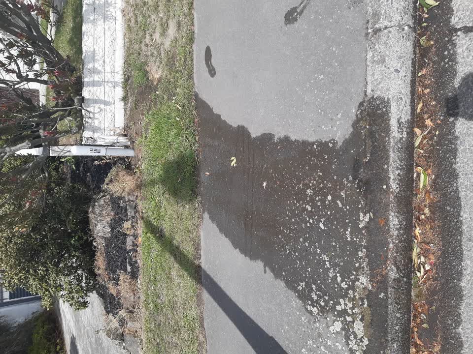 The photograph attached to this water leak report