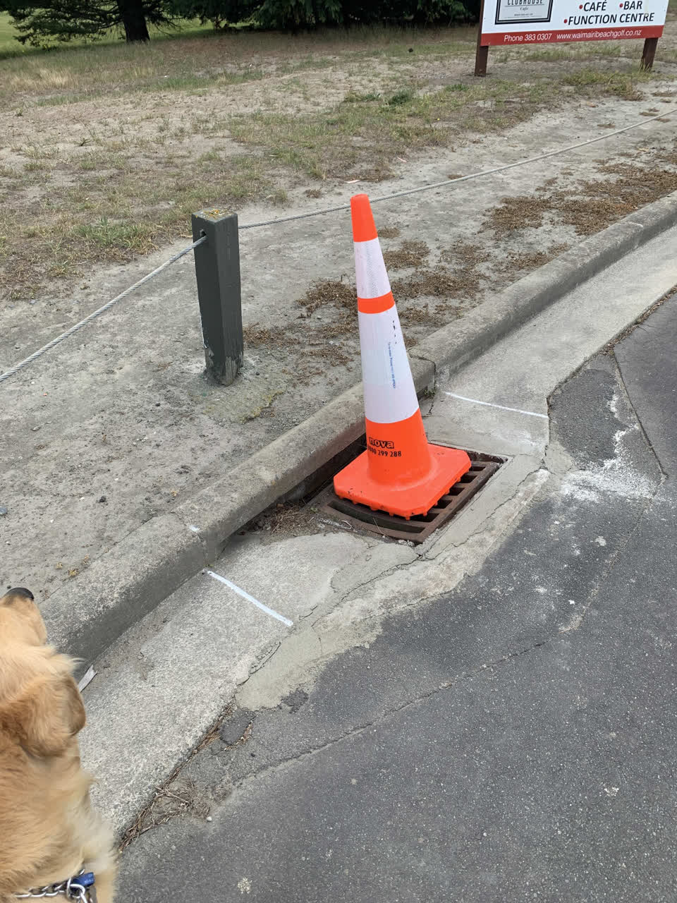 The photograph attached to this roading/streets report