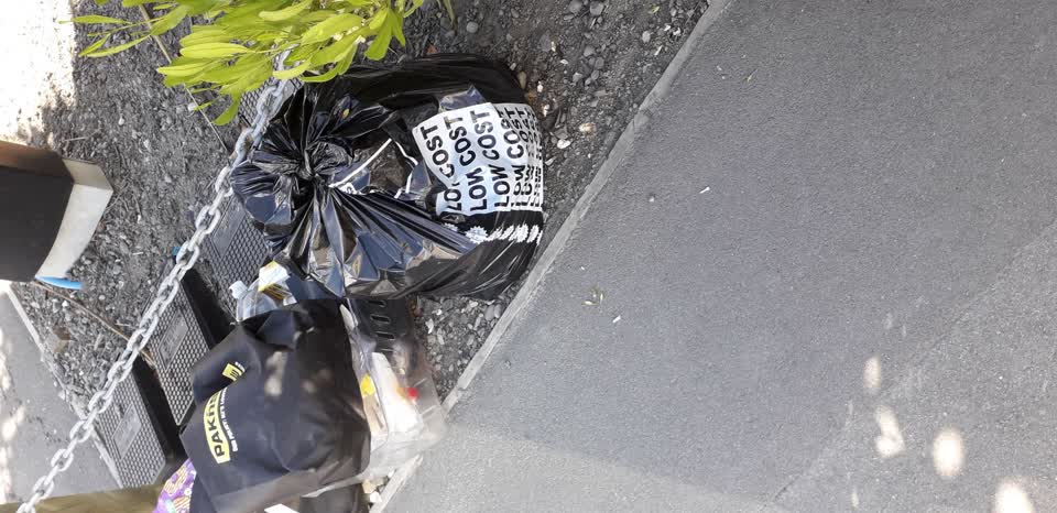 The photograph attached to this rubbish/recycling report