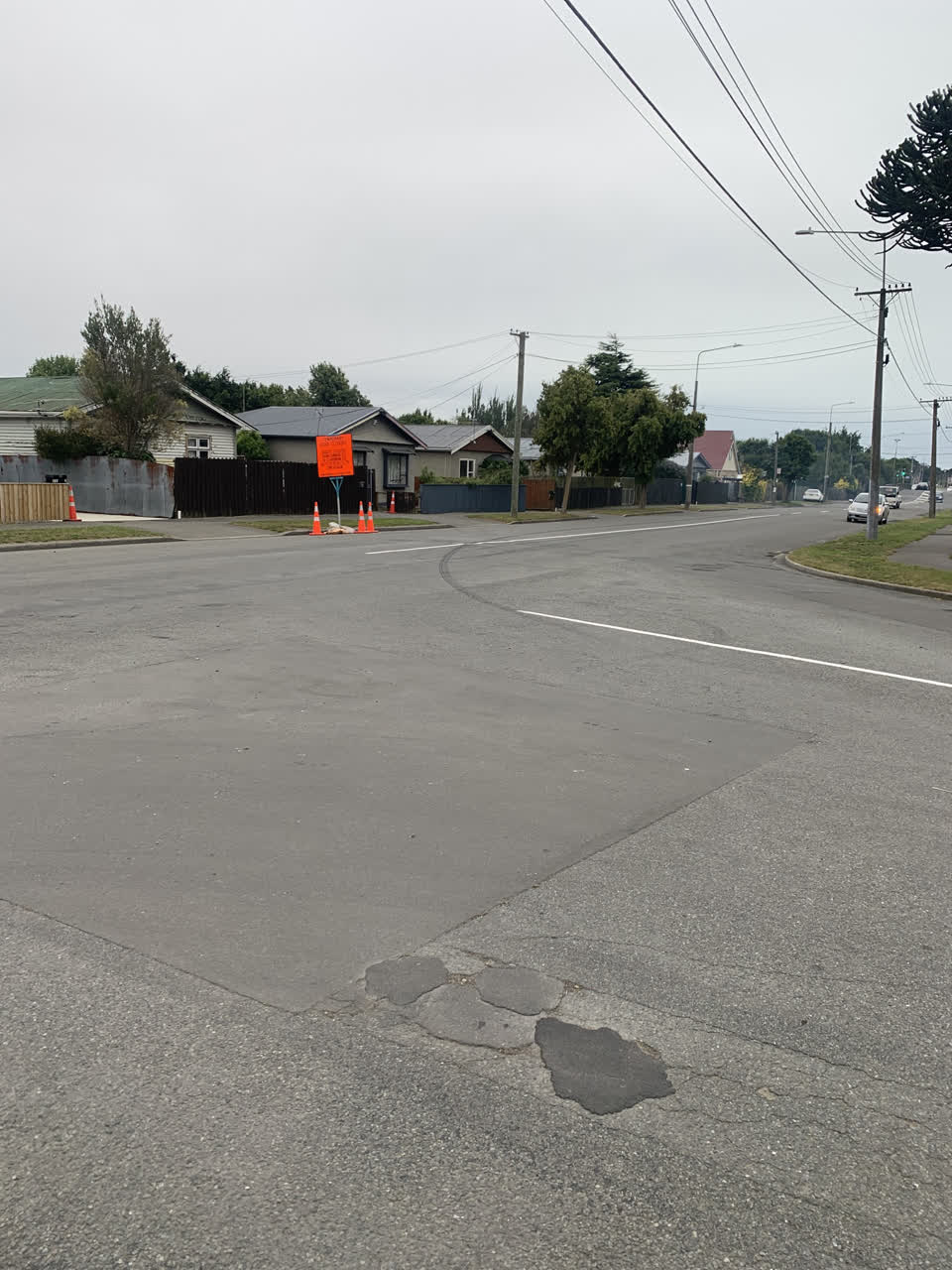 The photograph attached to this roading/streets report