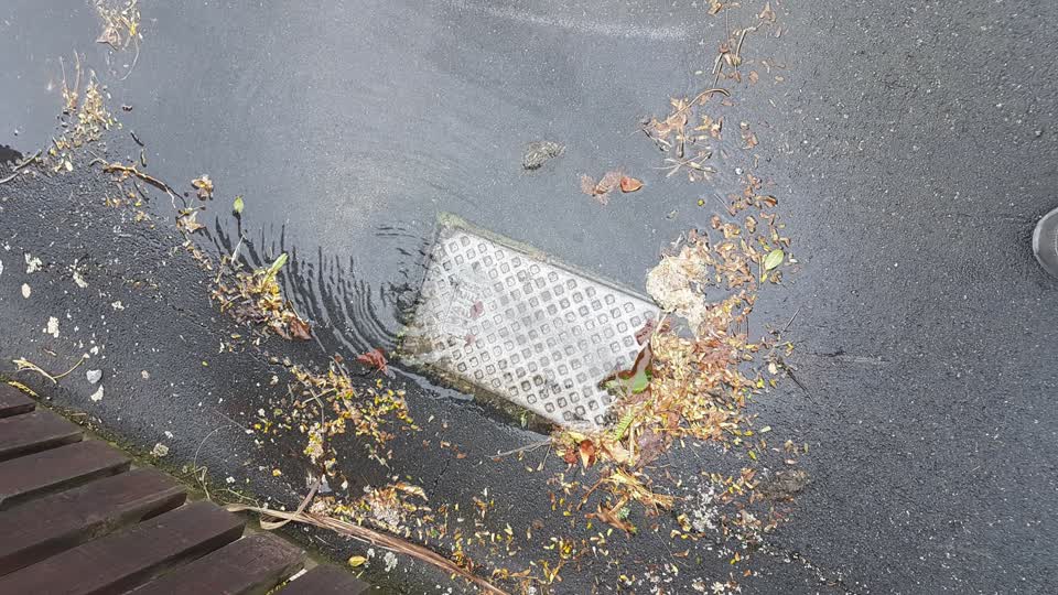 The photograph attached to this flooding report