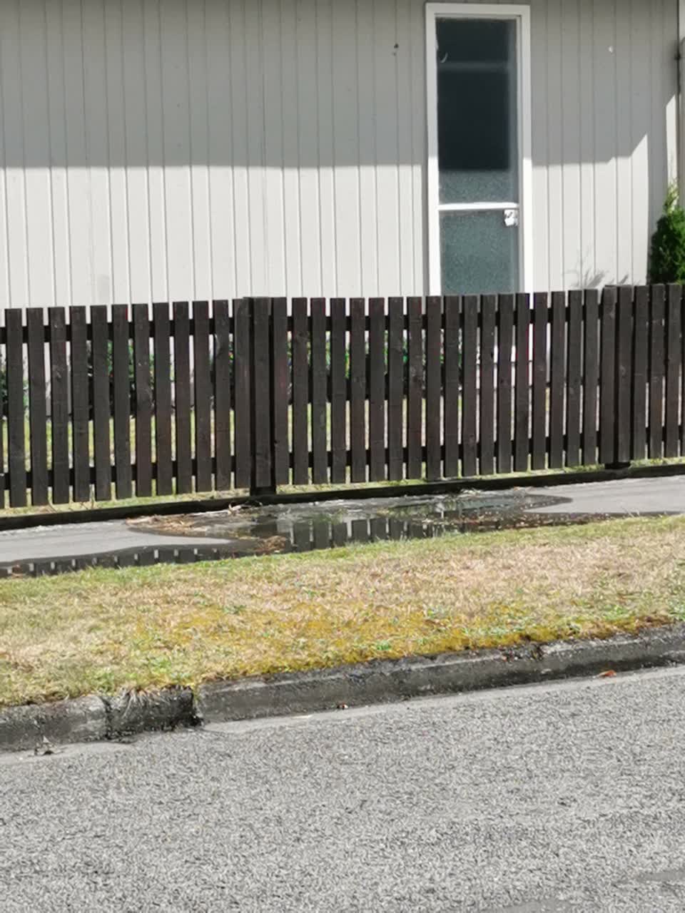 The photograph attached to this water leak report