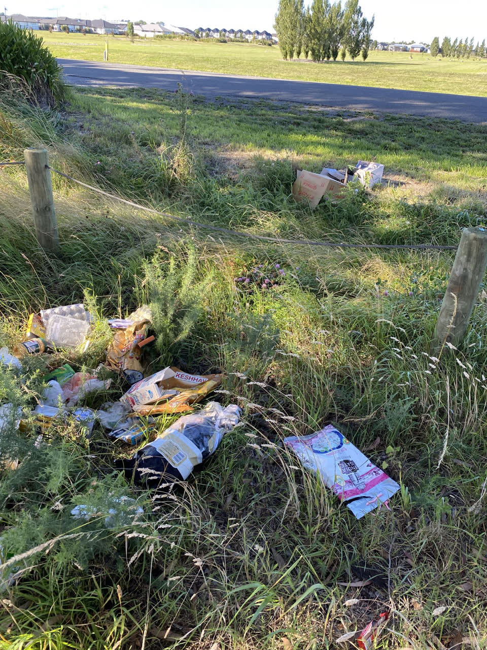 The photograph attached to this rubbish/recycling report