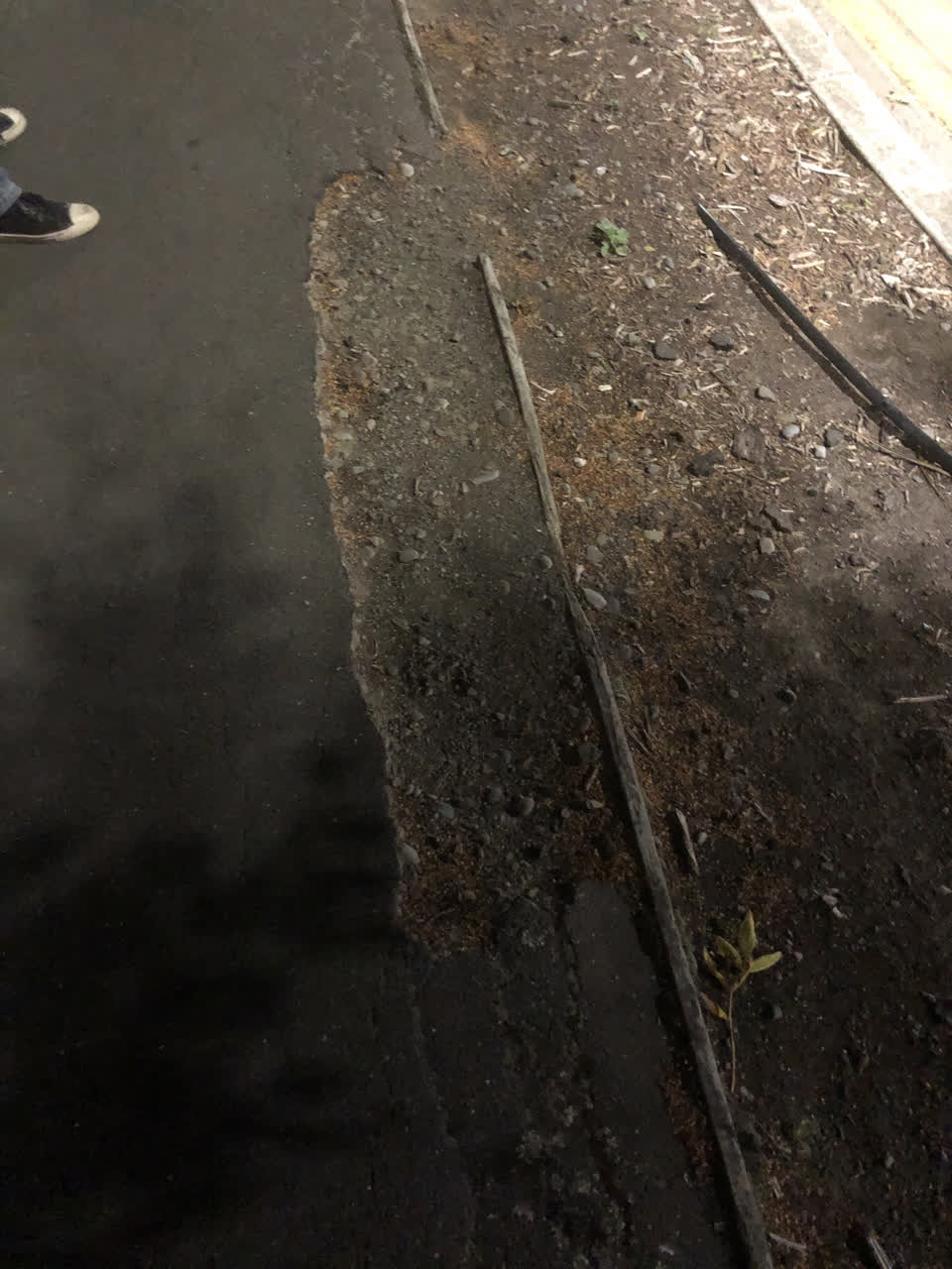 The photograph attached to this roading/streets report