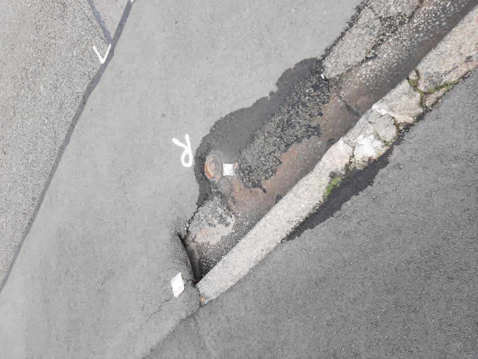 The photograph attached to this water leak report