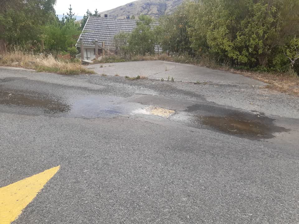 The photograph attached to this water leak report