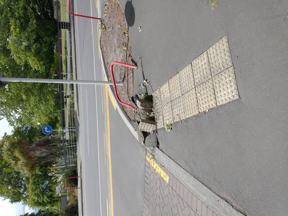 The photograph attached to this roading/streets report