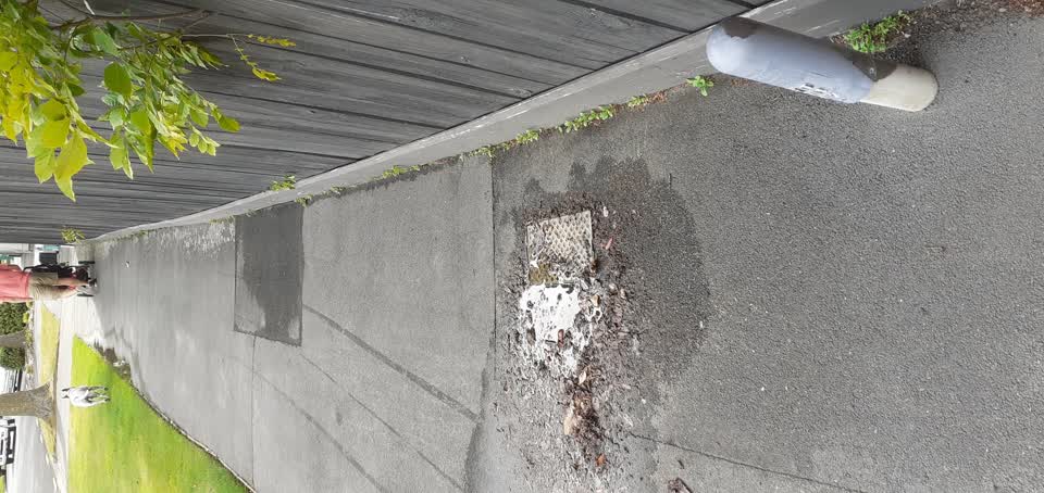 The photograph attached to this water leak report