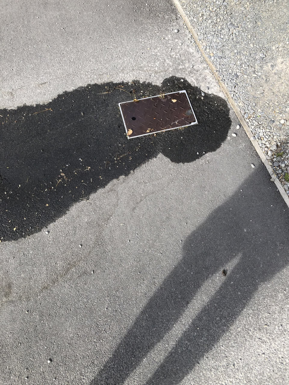 The photograph attached to this water leak report