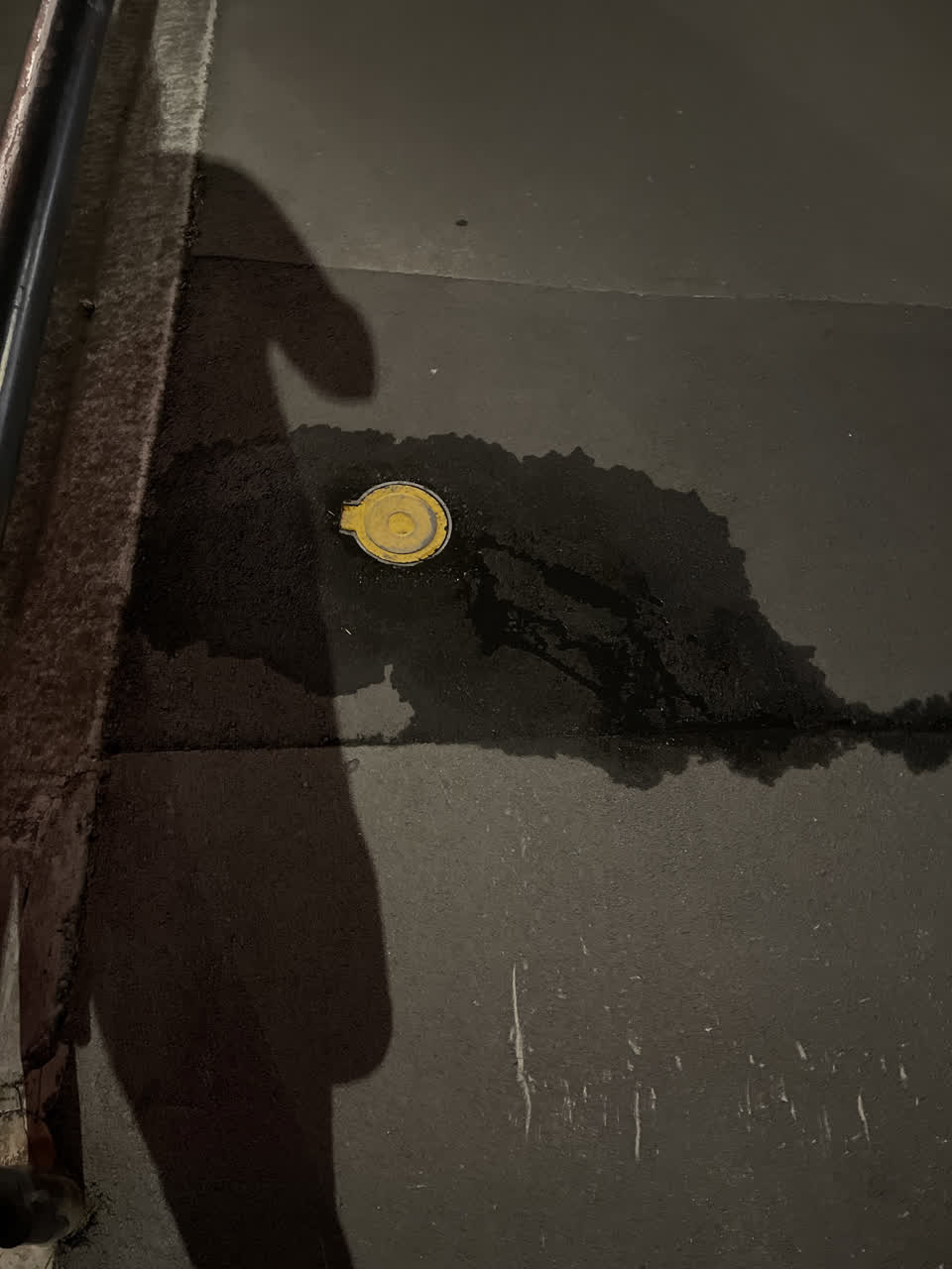 The photograph attached to this water leak report