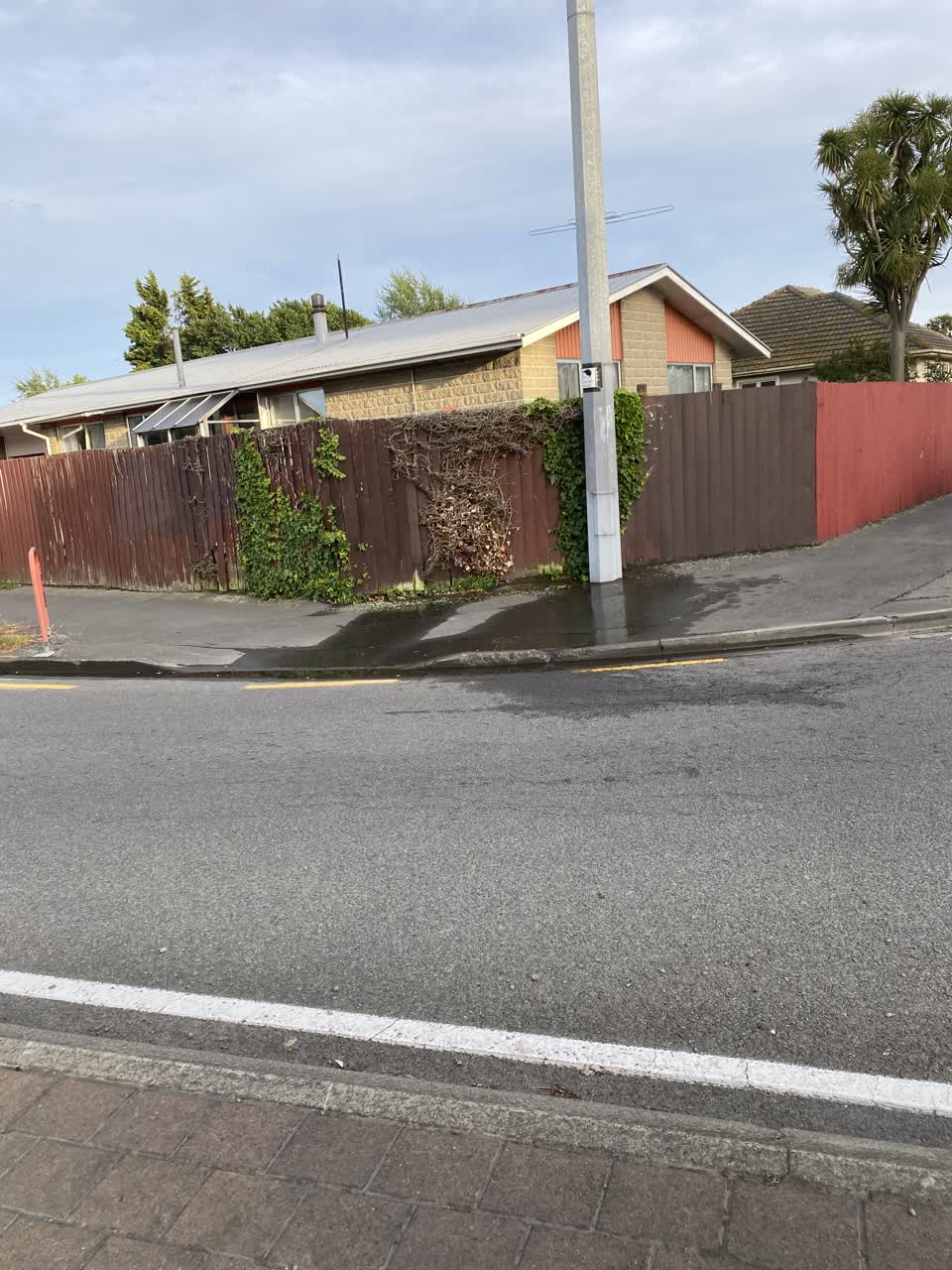The photograph attached to this water leak report