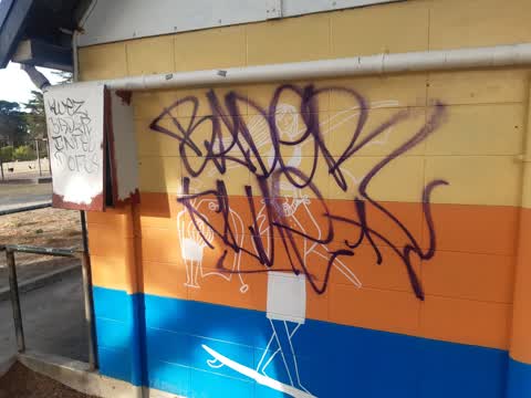 Graffiti, a report photo